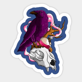 Magic raven Sticker